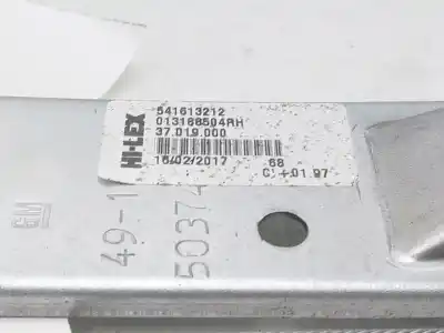 Second-hand car spare part rear right window regulator for opel corsa e selective oem iam references 13188504rh  