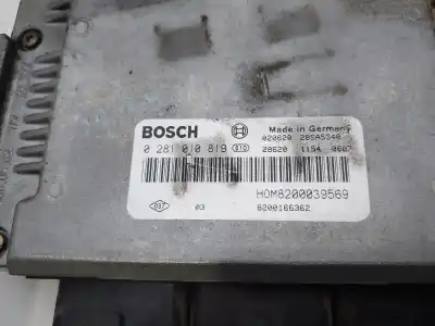 Second-hand car spare part ecu engine control for renault scenic (ja..) 1.9 dci century 102 cv / 75 kw oem iam references 8200039569