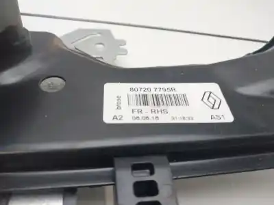 Gebrauchtes Autoersatzteil fensterheber vorne rechts zum renault kadjar zen 110 cv / 81 kw oem-iam-referenzen 807207795r  