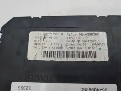 Peça sobressalente para automóvel em segunda mão centralina bsi por peugeot 307 2.0 hdi referências oem iam 9644098280  