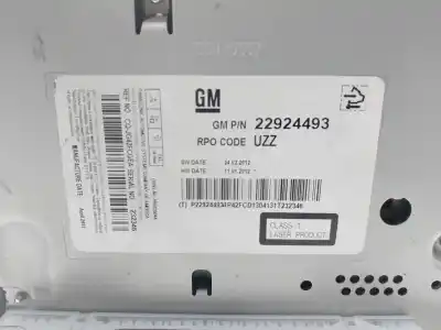 Piesă de schimb auto la mâna a doua SISTEM AUDIO / CD RADIO CASETOFON pentru OPEL ASTRA J (P10)  Referințe OEM IAM 22924493  