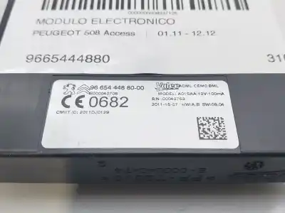 Second-hand car spare part electronic module for peugeot 508 access oem iam references 9665444880  