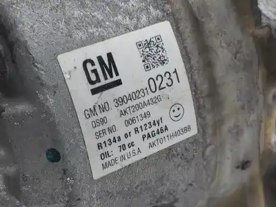 Second-hand car spare part AIR CONDITIONING COMPRESSOR for OPEL MOKKA X  OEM IAM references 39040231  