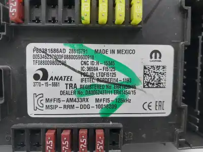 Автозапчасти б/у блок реле/предохранителей за jeep compass ii sport 4x2 ссылки oem iam 68381686ad  