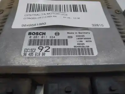 Second-hand car spare part ecu engine control for citroen c8 2.0 hdi sx oem iam references 9649561880  