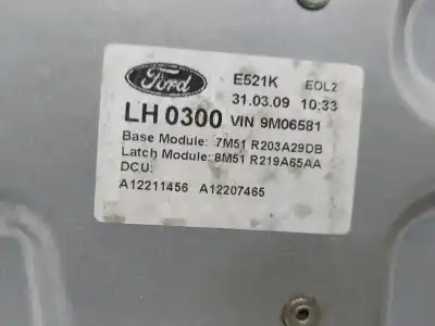 Second-hand car spare part driver left window regulator for ford kuga (cbv) titanium oem iam references 7m51r045h17a  