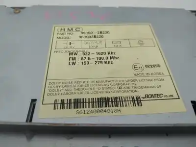 İkinci el araba yedek parçası SES SISTEMI / RADYO CD için HYUNDAI SANTA FE (BM)  OEM IAM referansları 961002B220  