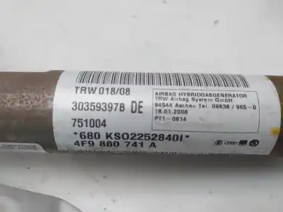 Автозапчасти б/у подушка безопасности передняя левая шторка безопасности за audi a6 allroad quattro (4fh) 2.7 tdi quattro ссылки oem iam 4f9880741a  