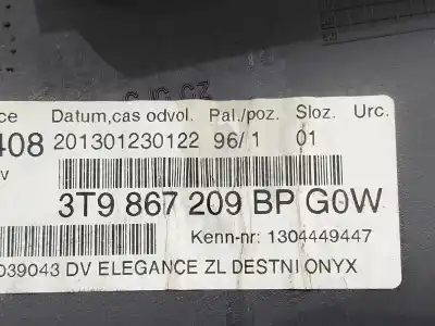 Автозапчасти б/у обивка задней левой двери за skoda superb ii ranchera familiar (3t5) 2.0 tdi 16v ссылки oem iam 3t9867209bp  