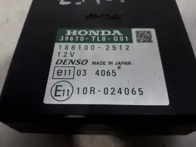 Pezzo di ricambio per auto di seconda mano modulo elettronico per honda accord viii (cu) 2.4 i (cu2) riferimenti oem iam 39670tl0g01