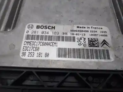 Second-hand car spare part ecu engine control for citroen c4 picasso live oem iam references 9825318180  