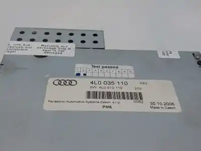 Second-hand car spare part audio system / radio cd for audi q7 (4l) 3.0 tdi oem iam references 4l0035110  