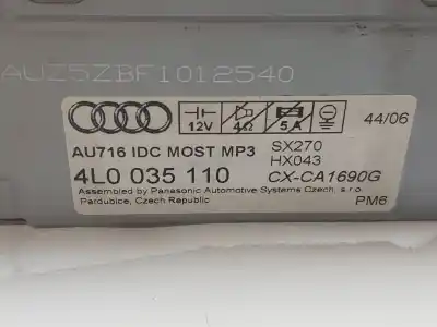 Second-hand car spare part audio system / radio cd for audi q7 (4l) 3.0 tdi oem iam references 4l0035110  