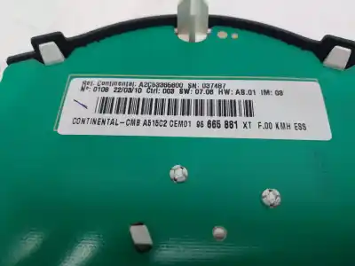 Second-hand car spare part dashboard for citroen c3 lx oem iam references 96665881xt