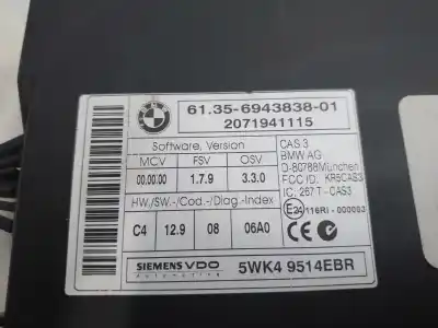 Second-hand car spare part electronic module for bmw x5 (e70) 3.0d oem iam references 61356943838  