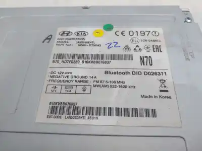 Peça sobressalente para automóvel em segunda mão módulo / sistema de navegação gps por hyundai tucson tecno safe 2wd bluedrive referências oem iam 96560d70004x  