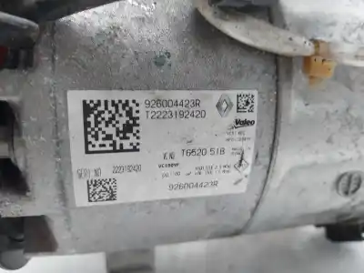 Peça sobressalente para automóvel em segunda mão compressor de ar condicionado a/a a/c por renault captur ii zen referências oem iam 926004423r  