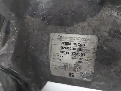 Peça sobressalente para automóvel em segunda mão compressor de ar condicionado a/a a/c por nissan note (e12) 1.5 dci referências oem iam 926003vc6b  