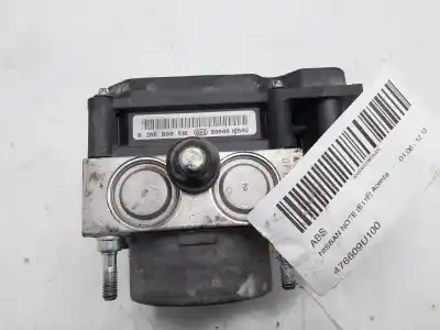 Pezzo di ricambio per auto di seconda mano abs per nissan note (e11e) acenta riferimenti oem iam 476609u100  