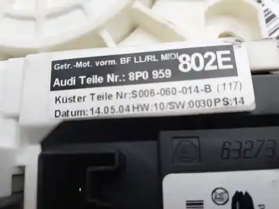 Peça sobressalente para automóvel em segunda mão motor elevador vidro dianteiro direito por audi a3 (8p1) 2.0 tdi 16v referências oem iam 8p0959802e  
