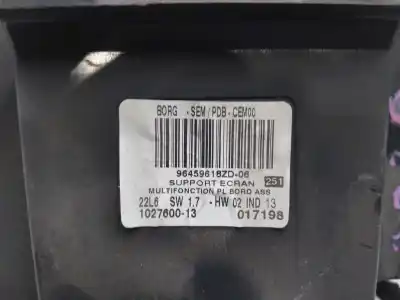 Second-hand car spare part multifunction display for citroen c6 exclusive oem iam references 96459618zd  