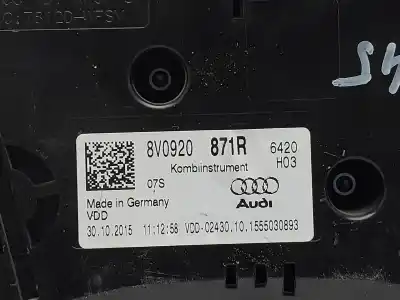 Peça sobressalente para automóvel em segunda mão quadrante por audi a3 sportback (8va) ambition 125 cv / 92 kw referências oem iam 8v0920871r
