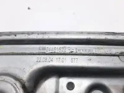 Автозапчастина б/у РЕГУЛЯТОР СКЛА ЗАДНЬОГО ПРАВОГО для OPEL VECTRA C BERLINA  Посилання на OEM IAM 24451522  