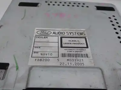Second-hand car spare part audio system / radio cd for ford fiesta (cbk) ghia oem iam references 6s6118c815af