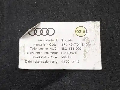 Second-hand car spare part right front door trim for audi q7 (4l) 3.0 tdi oem iam references 4l0863979  