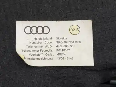 Автозапчастина б/у обликка задніх правіх дверей для audi q7 (4l) 3.0 tdi посилання на oem iam 4l0863981  