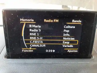 Peça sobressalente para automóvel em segunda mão display gps / multimídia por audi a3 sportback (8va) ambition 125 cv / 92 kw referências oem iam 8v0857273m