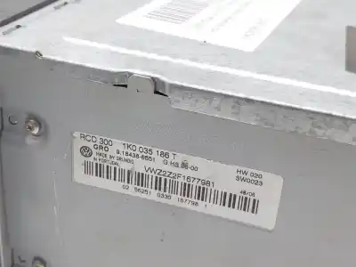 Автозапчастина б/у АУДІО СИСТЕМА / РАДІО CD для VOLKSWAGEN PASSAT B6 (3C2)  Посилання на OEM IAM 1K0035186T  