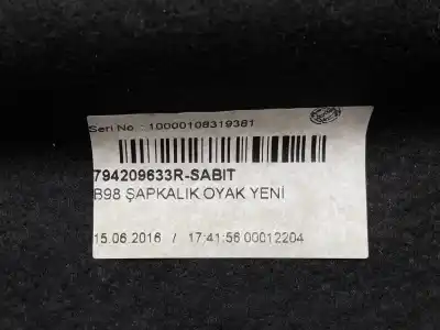 Автозапчастина б/у задній лоток для renault clio iv (bh_) 1.2 16v посилання на oem iam 794209633r  