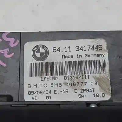 Peça sobressalente para automóvel em segunda mão comando de sofagem (chauffage / ar condicionado) por bmw serie x3 (e83) 2.0d [2.0 ltr. - 110 kw 16v diesel cat] referências oem iam 64113417544  