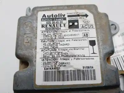 Second-hand car spare part airbag control unit for renault kangoo (f/kc0) generique oem iam references 8200381654 Second-hand car spare part airbag control unit for renault kangoo (f/kc0) generique oem iam references 8200381654