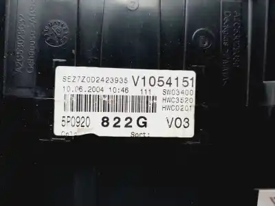 Peça sobressalente para automóvel em segunda mão quadrante por seat altea (5p1) reference referências oem iam 5p0920822g  