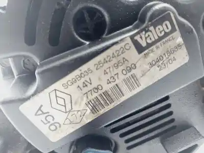 Peça sobressalente para automóvel em segunda mão alternador por renault clio ii fase ii (b/cb0) authentique referências oem iam 7700437090  