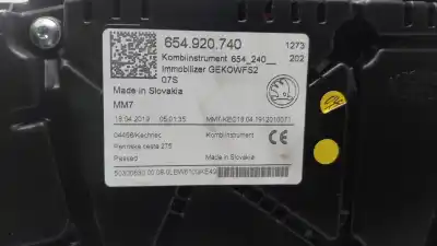 Автозапчасти б/у приборная доска за skoda scala (nw) ambition 116 cv / 85 kw ссылки oem iam 654920740  