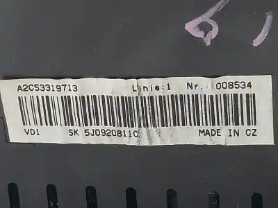 Автозапчастина б/у панель інструментів для skoda fabia combi (5j5) urban посилання на oem iam 5j0920811c  