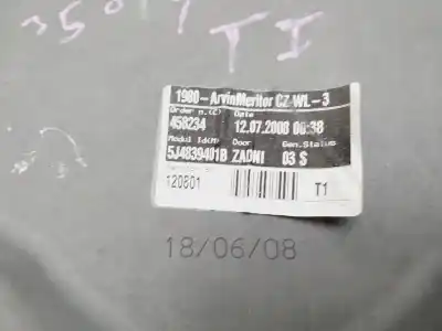 Second-hand car spare part rear left window regulator for skoda fabia combi (5j5) urban oem iam references 5j4839401b  