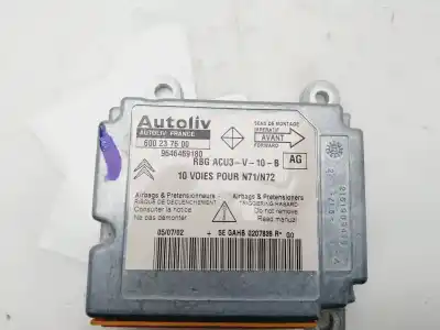 Pièce détachée automobile d'occasion BOITIER DE COMMANDE D'AIRBAG pour CITROEN XSARA BERLINA  Références OEM IAM 9646469180  