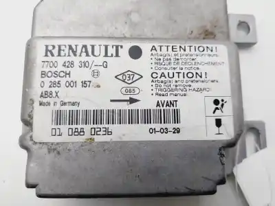 Автозапчастина б/у блок управління подушками безпеки для renault clio ii fase i (b/cbo) 1.2 16v alize 75 cv / 55 kw посилання на oem iam 7700428310  