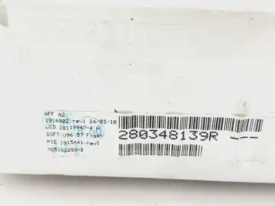 Second-hand car spare part multifunction display for renault clio iii expression oem iam references 280348139r  