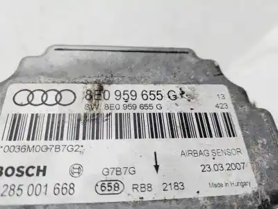 Автозапчастина б/у блок управління подушками безпеки для audi a4 avant (8e) 2.0 tdi (dpf) (125kw) посилання на oem iam 8e0959655g  