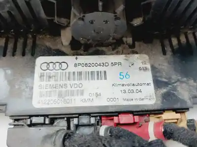 Peça sobressalente para automóvel em segunda mão comando de sofagem (chauffage / ar condicionado) por audi a3 (8p1) 2.0 tdi 16v referências oem iam 8p0820043d  