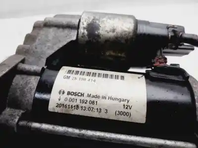 Second-hand car spare part starter motor for opel corsa e selective oem iam references 25198414  