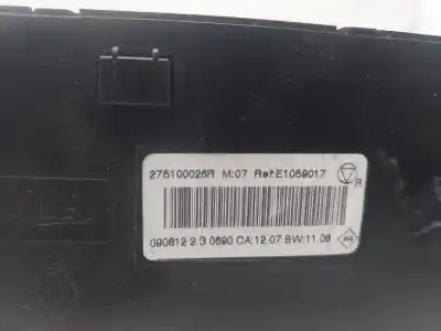 Pièce détachée automobile d'occasion commande de climatisation / chauffage pour renault scénic iii (jz0/1_) 1.5 dci références oem iam 275100026r  