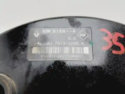 Second-hand car spare part brake servo for renault laguna ii (bg0) confort expression oem iam references 8200363858  