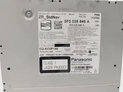 Автозапчастина б/у аудіо система / радіо cd для seat leon (5f1) 2.0 tdi посилання на oem iam 5f0035846a  