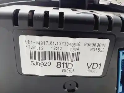 Автозапчастина б/у панель інструментів для skoda fabia combi (5j5) ambition 75 cv / 55 kw посилання на oem iam 5j0920811d  